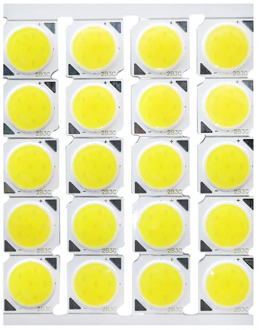 20pcs a lot 3w 5w 7w 10w LED COB 13*13mm 240-260mA LED Light Source Bulb On Aluminum Board LED Chip Light Lamp For LED SpotLight