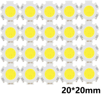 20pcs a lot High Power LED COB Light Bulb 20MM 3W 5W 7W 10W LED Source Chip Light Lamp SpotLight Downlight Lamps