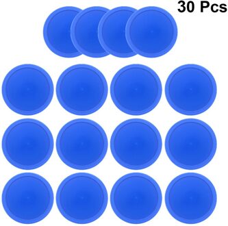 20Pcs Air Hockey Pushers Pucks Air Hockey Tafel Mini Ijshockey Stuk Luchtvering Accessoires Sport Gereedschap Voor Outdoor (B blauw 30stk