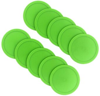 20Pcs Air Hockey Pushers Pucks Air Hockey Tafel Mini Ijshockey Stuk Luchtvering Accessoires Sport Gereedschap Voor Outdoor (G groen 20stk