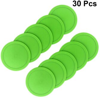 20Pcs Air Hockey Pushers Pucks Air Hockey Tafel Mini Ijshockey Stuk Luchtvering Accessoires Sport Gereedschap Voor Outdoor (G groen 30stk