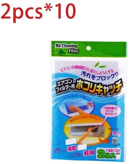 20Pcs Airconditioner Filter Papers Netto Reiniging Zuivering Airconditioner Onderdelen Luchtreiniger Stof Filter 2stk 10