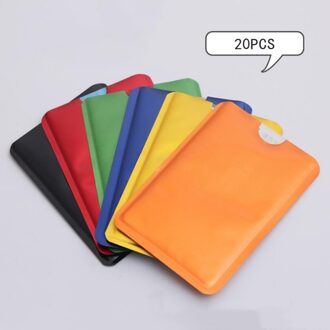 20Pcs Anti Scan Rfid Blocking Mouwen Voor Credit Card Nfc Rfid Blocking Kaarthouder Wallet Cover Secure Id Card Protector blocker