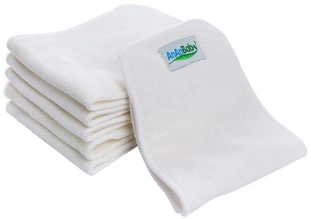 20Pcs Baby Luier Insert Natuurlijke 4 Layer Bamboe Luier Inserts Voor Baby Doek Nappy Baby Bamboe Insert