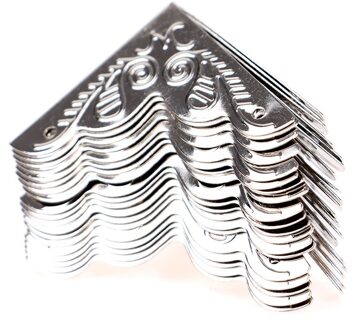 20Pcs Bagage Case Box Corners Beugels Voor Meubels Decoratieve Driehoek Rotan Gesneden Decoratieve Hoek Protector SV