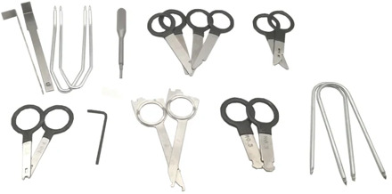 20pcs Car Radio Stereo Audio CD DVD Player Door Panel Navigation Dash Trim Removal Tool Disassembly Tool For BWM Audi Benz VW