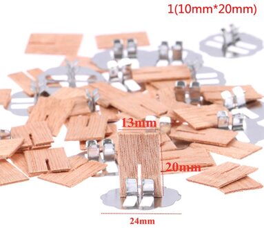20Pcs Cross Houten Kaars Wieken Hout Kaarsen Core Voor Diy Kaars Maken A1.10mmX20mm