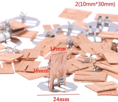 20Pcs Cross Houten Kaars Wieken Hout Kaarsen Core Voor Diy Kaars Maken A2.10mmX30mm