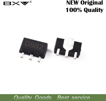 20PCS D882 SOT89 2SD882 SOT-89 30V/3A/30W 882 SOT SMD transistor