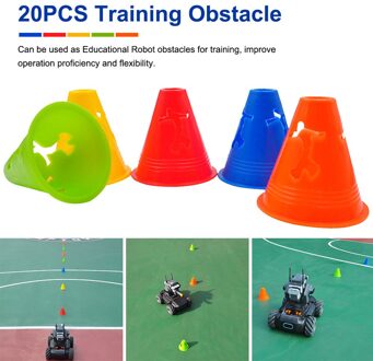 20Pcs Educatieve Robot Uitgeholde Marker Training Obstakel Voetbal Racing Teken Verdikte Rolschaatsen Voor Dji Robomaster S1