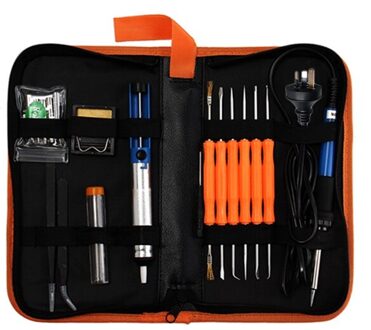 20Pcs Elektrische Soldeerbout Lassen Tool Kit 110V 60W Controle Lassen Station Tip Case AU plug