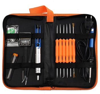 20Pcs Elektrische Soldeerbout Lassen Tool Kit 110V 60W Controle Lassen Station Tip Case EU plug