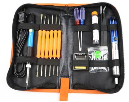 20Pcs Elektrische Soldeerbout Lassen Tool Kit 110V 60W Controle Lassen Station Tip Case US plug