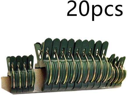 20Pcs Fastener Kas Beugel Pole Vaste Klem Planten Bloem Zaailing Stem Ondersteuning Plant Enten Stakes Connector Clip 10 groot 10 klein