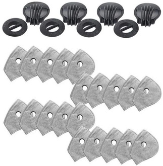 20PCS Filters Face Mask Gasket Filter Activated Carbon Breathing PM2.5 Effective Prevention of Disease and Prevent droplets