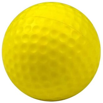 20Pcs Golfbal Spons Bal Pu Schuim Bal Indoor Oefening Pu Speelgoed Bal Golfbal Soft Indoor Practice Veiligheid elastische Bal 4 Kleur geel