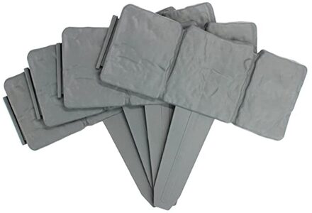 20Pcs Grey/Tuin Hek Rand Cobbled Steen Effect Diy Plastic Gazon Rand Plant Grens Decoratieve Tuin Landschap #35