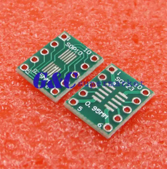 20PCS IC SOT23 SSOP10 MSOP10 UMAX to DIP 0.5/0.95mm Adapter PCB Board Converter