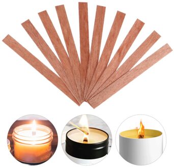 20Pcs Kaars Houten Kern Diy Kaars Maken Accessoire Houten Kaars Wieken zoals getoond 2