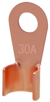 20Pcs L4Y 6Mm OT-30A Dia Koperen Ronde Splice Terminal Draad Naked Connector Voor 2.5-6 Draad Op