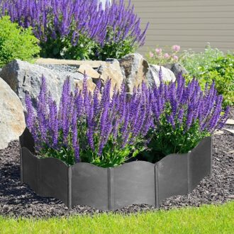 20Pcs Landschap Bloem Hek-Path Garden Plant Grens Rand Gazon Imitatie Steen Hek Aarding Hek Geen Graven