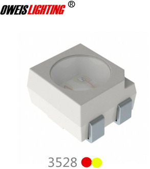 20PCS LAY T67B 3528 bicolor LED ( amber red + yellow ) light beads plcc-4 2.1V 50mA Reverse polarity