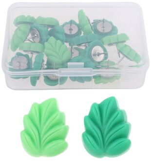20Pcs Leaf Push Pins Kantoor Decoratieve Punaises Foto Muur Studs Gebladerte Pushpins Voor Whiteboard Foto 'S Kaarten Bulletin 40JB