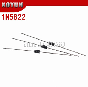 20pcs/lot 1N5822 DO-27 IN5822 Schottky Diode 3A 40V Through Hole