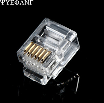 20PCS/lot RJ11 RJ12 Connector 6P6C Buckle Cable Plug DIY EV3 NXT Cable Plug Crystal Head