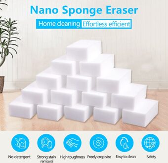 20Pcs Magic Spons Gum Melamine Sponge Cleaning Spons Voor Keuken Badkamer Cleaning Tools 100*60*20mm