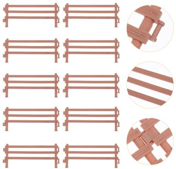 20Pcs Miniatuur Tuin Boerderij Poppenhuis Hek Decoratieve Ornament Hek Accessoire