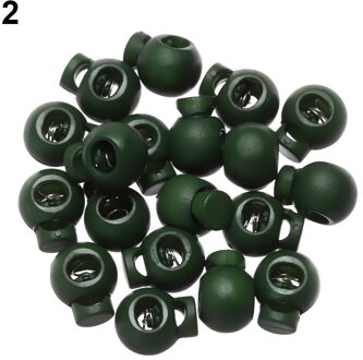 20Pcs Multi-Kleuren 6Mm Gat Plastic Stopper Cord Lock Bean Toggle Clip Kleding Schoenveter Sportkleding Diy Ambachten naaien Accessoires