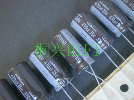 20PCS NEW NICHICON PW 35V470UF 10X20MM electrolytic capacitor 35V 470UF High frequency long life pw 470uF/35V