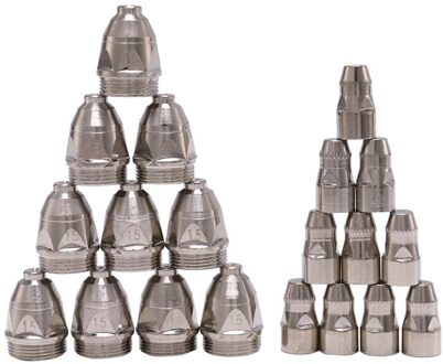 20Pcs P80 Plasmasnijtoorts Verbruiksartikelen Snijden Cnc 80A P80 Plasma Torch Tip Elektrode Nozzle