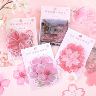 20pcs/pack Sakura Season Stationery Stickers Sealing Label Travel Sticker Diy Scrapbooking Diary Planner Albums Decorations
