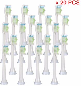 20Pcs Ph HX6064 Tand Opzetborstels Voor Ph Soni Zorg Vervanging HX6780 HX6781 HX6902 HX6910 HX6911 HX9044 HX6074 HX9024 HX6730