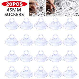 20Pcs Plastic Venster Sukkels Transparante Muur Haken Hanger Zuig Pvc Cup Sukkels Keuken Badkamer Haken Levert
