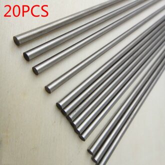 20Pcs Rc Speelgoed Auto Roestvrij Stalen Staaf As Lineaire Geleiding Rail Ronde As Lengte 150Mm * Diameter 2mm