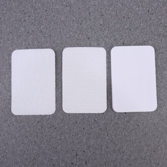 20Pcs Rechthoekige Sticker Bank Sticker Dubbelzijdig Zelfklevende Sticker (Zwart) wit