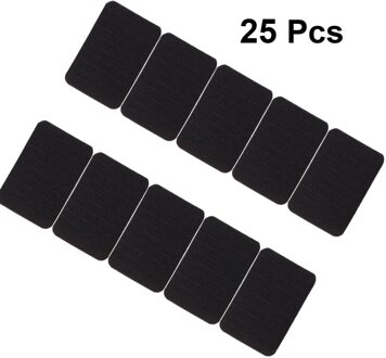 20Pcs Rechthoekige Sticker Bank Sticker Dubbelzijdig Zelfklevende Sticker (Zwart) zwart 1