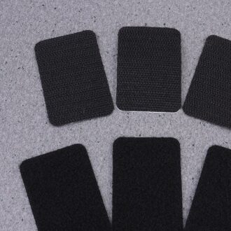 20Pcs Rechthoekige Sticker Bank Sticker Dubbelzijdig Zelfklevende Sticker (Zwart)