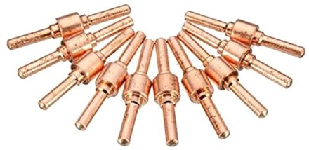 20Pcs Rood Koper Uitgebreide Lange Plasma Cutter Tip Elektroden & Nozzles Kit Q1JB