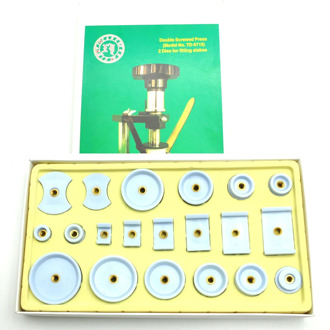 20pcs/set Nylon Derlin Watch Press Dies Set ,4 Watch Case Back Cover Crystal Closer Replacement Watch Press Dies