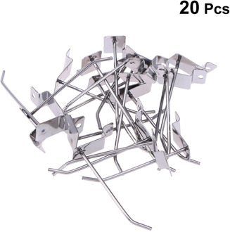 20Pcs Slatwall Hooks Retail Store Hook Display Panel Hooks Perfectly Panel Display Hooks for Your Room Garage Retail Store