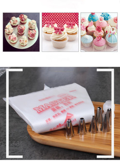 20pcs Small/Large Size Disposable Pastry Piping Bag Icing Nozzle Fondant Cake Cream Bag Decorating Psatry Tip Tools Bakeware