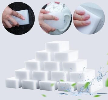 20Pcs Spons Gum Melamine Spons Cleaner Keuken Spons Voor Schotel Wassen Badkamer Cleaning Tools 100*60*20Mm