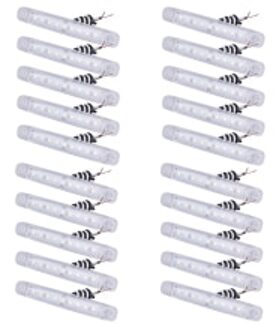 20Pcs Stadslicht 9LED Indicator Wit 100X15Mm Bus Auto Dc 24V Set Truck