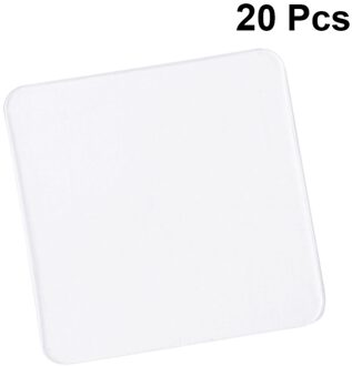 20Pcs Sterke En Non-marking Stickers Dubbelzijdig Transparant Universele Haak-Gratis Nail-Gratis Patch film Naadloze Tegel Waterdicht