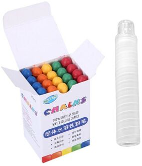 20Pcs Stofvrij Kleur Tekening Krijt Voor School Onderwijs Krijt Stationaire Kantoor 20CB kleurrijk