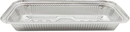 20Pcs Tin Doos Barbecue Rechthoekige Aluminiumfolie Doos Lunchbox Aluminiumfolie Kom Wegwerp Meeneem Verpakt Lunch Box Container